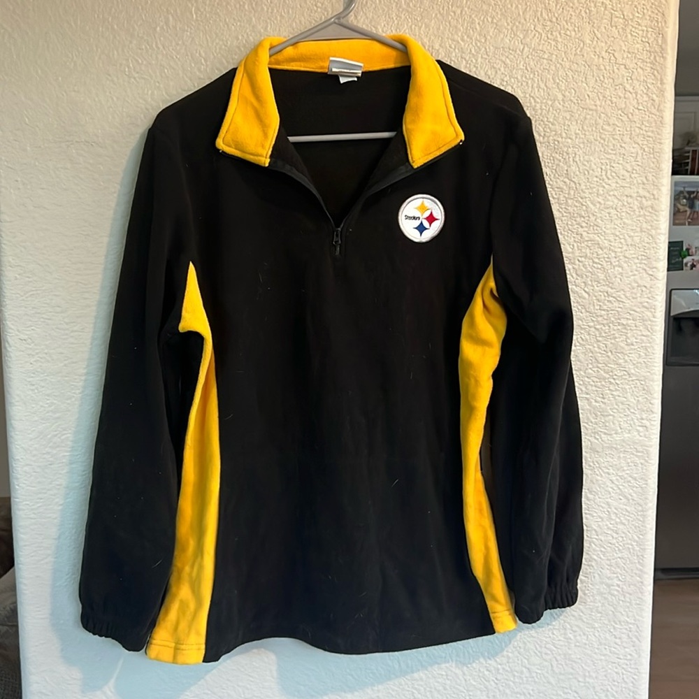 NFL Steelers Fleece Women’s Quarter Zip Sweater Sweatshirt